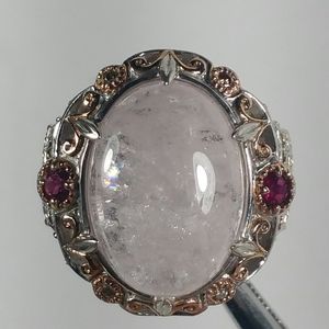 HENG NGAI 4 DIAMOND STERLING SILVER RING